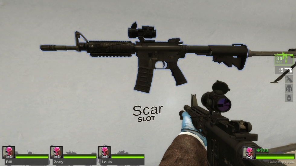 Custom AR-15 with Aimpoint [Desert Rifle] (request)