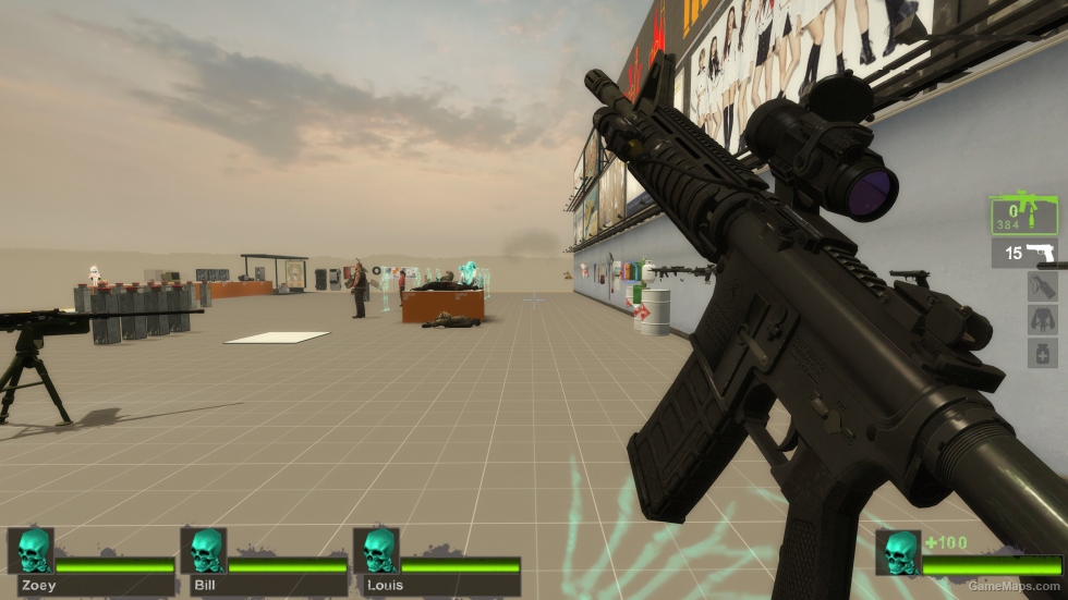Custom AR-15 with Aimpoint [Desert Rifle] (request)