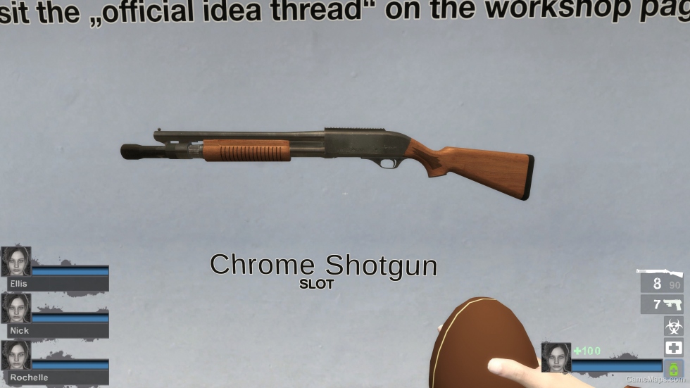 Custom Wood 870 - M680 Anims (Chrome Shotgun [request]