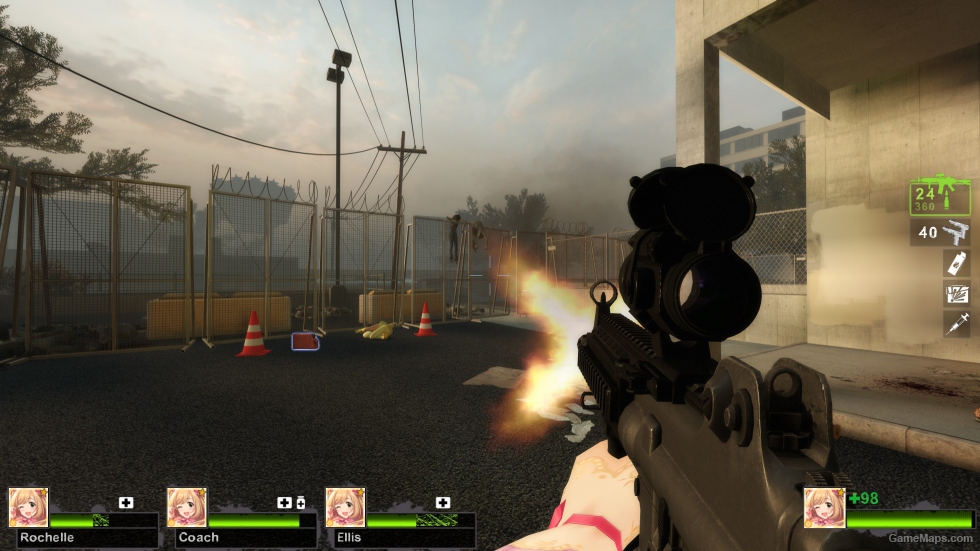 Daewoo K2C with Aimpoint & Foregrip (M16) v4
