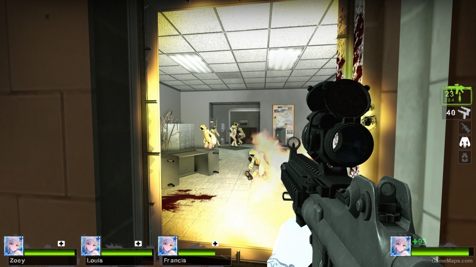 Daewoo K2C with Aimpoint & Foregrip (M16) v4