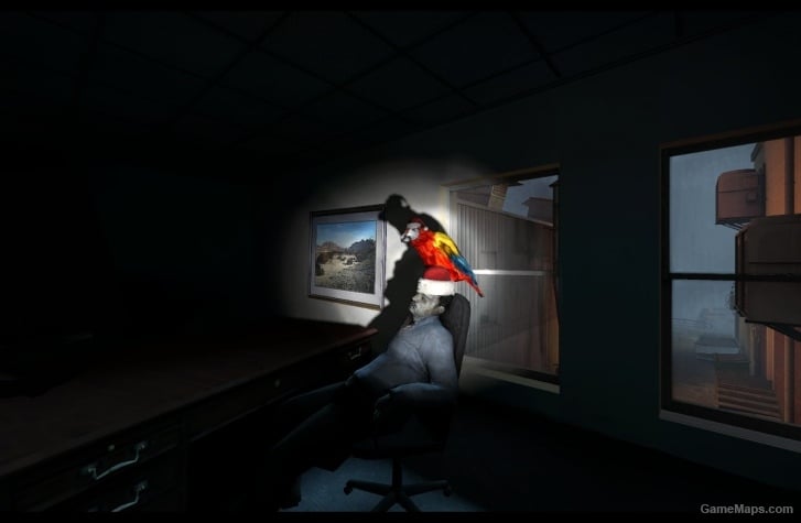 Danny with Christmas Hat and Macaw - In "The Sacrifice" campaign Danny with Christmas Hat and Macaw