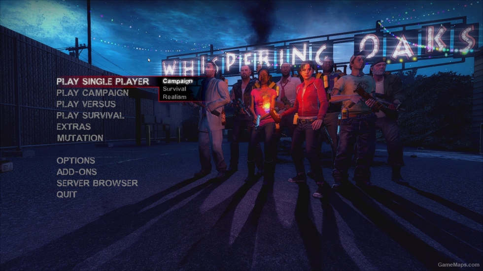Dark Carnival background video for Left 4 Dead 2 main menu