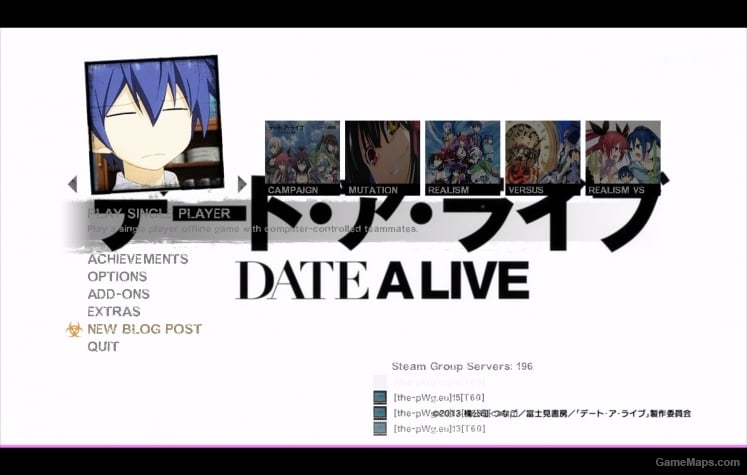 Date A Live Menu (Mod) for Left 4 Dead 2 