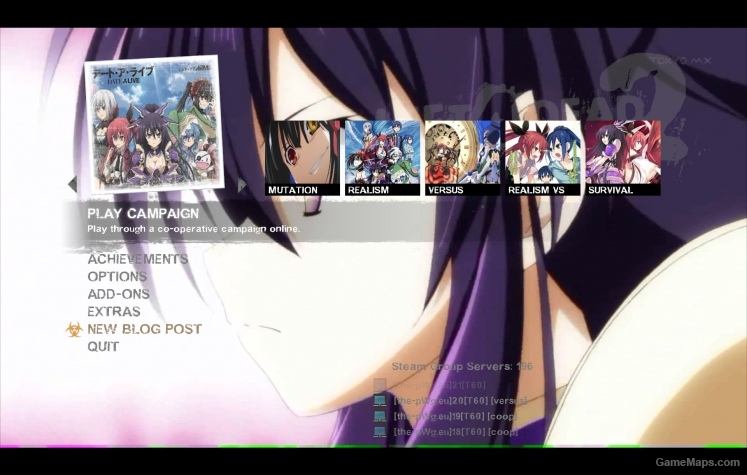 Date A Live Menu