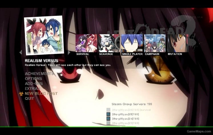 Date A Live Menu