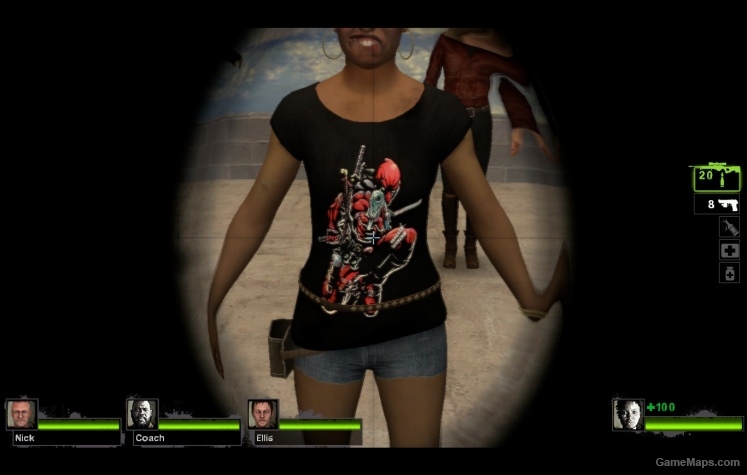 Deadpool Shirt & Short Shorts for Rochelle