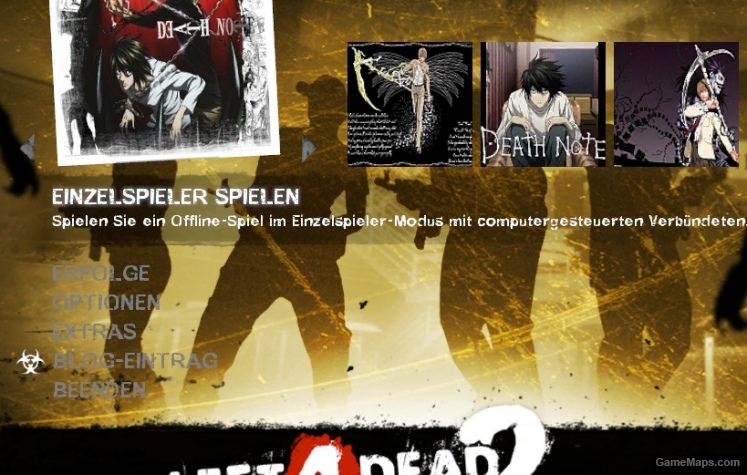 Death note Menu