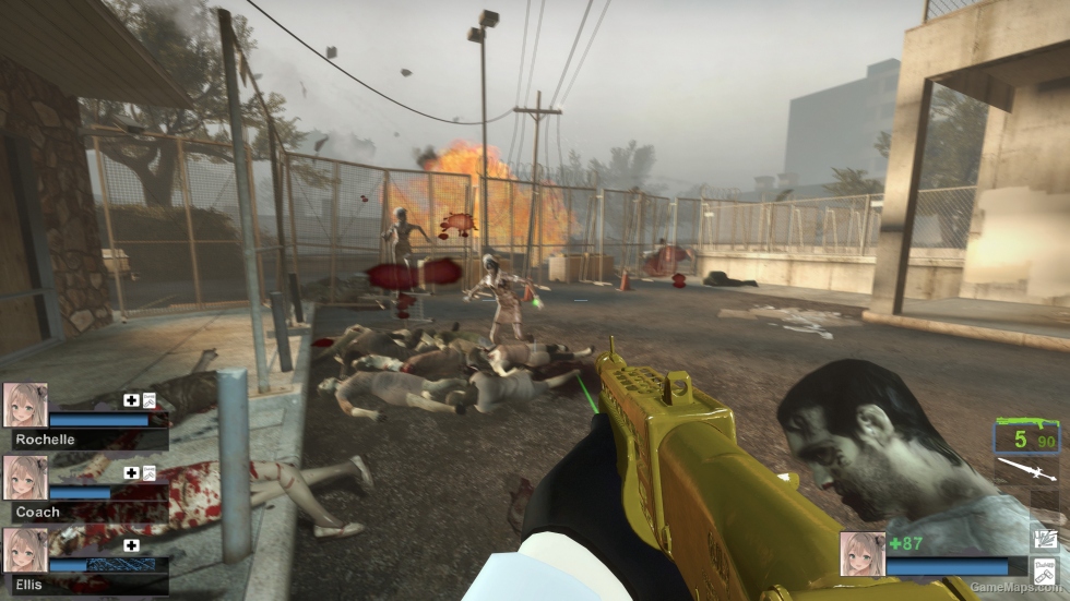 Default Gold Combat Shotgun Pump Action Unfolded (SPAS-12)