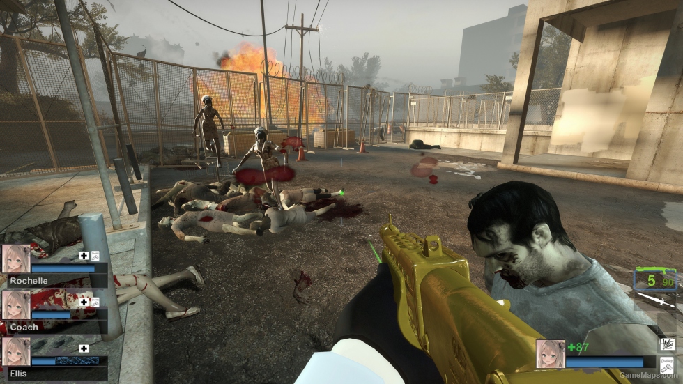 Default Gold Combat Shotgun Pump Action Unfolded (SPAS-12)