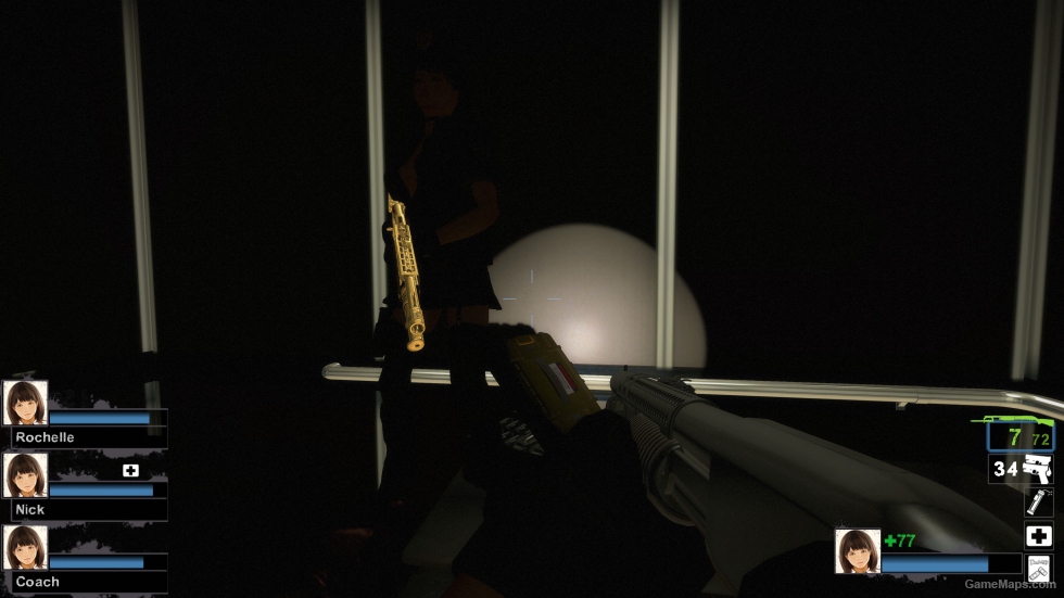 Default Gold Combat Shotgun Pump Action Unfolded (SPAS-12)