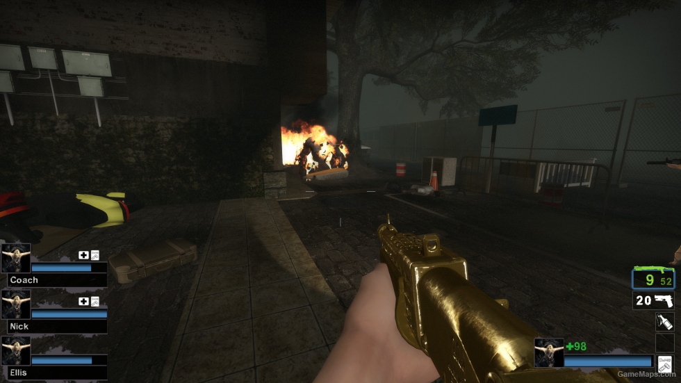 Default Gold Combat Shotgun Pump Action Unfolded (SPAS-12)