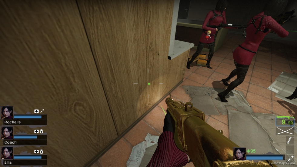 Default Gold Combat Shotgun Pump Action Unfolded (SPAS-12)