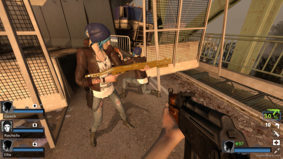 Default Gold Combat Shotgun Pump Action Unfolded (SPAS-12)