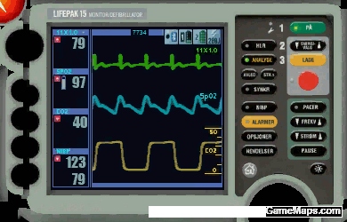 Defibrillator Black Animated Glowing