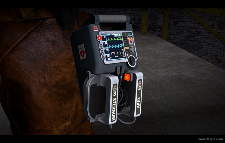 Defibrillator Grey Animated Glowing