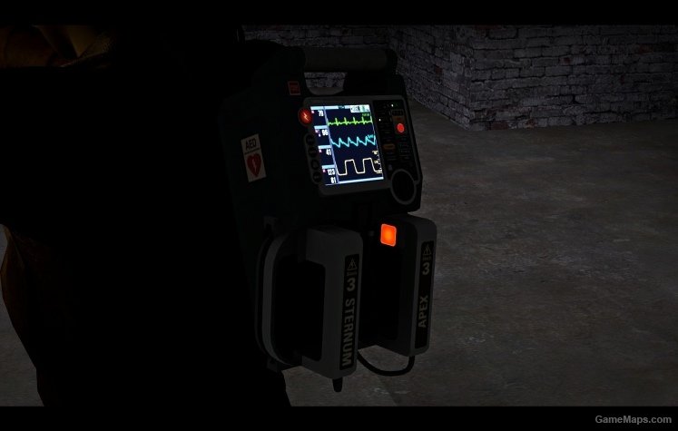 Defibrillator Grey Animated Glowing
