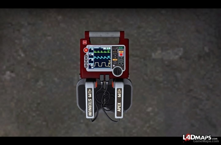 Defibrillator Red Animated Glowing