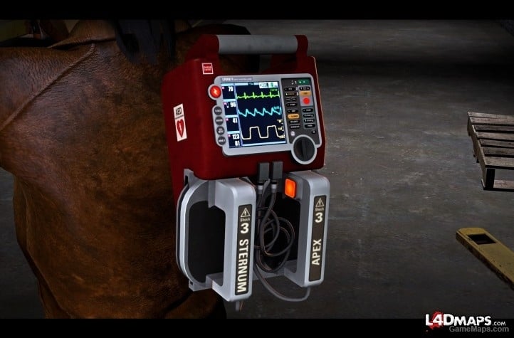 Defibrillator Red Animated Glowing