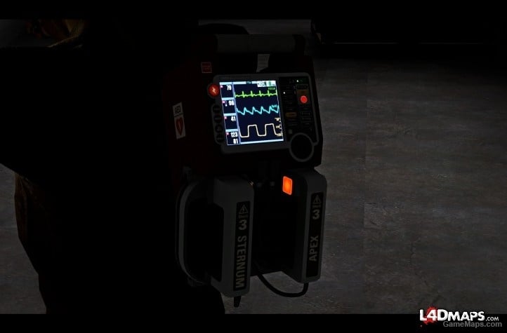 Defibrillator Red Animated Glowing