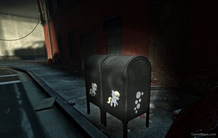 Derpy Hooves Mail Dropbox - Flashlight directly on the mailbox. Derpy Hooves Mail Dropbox