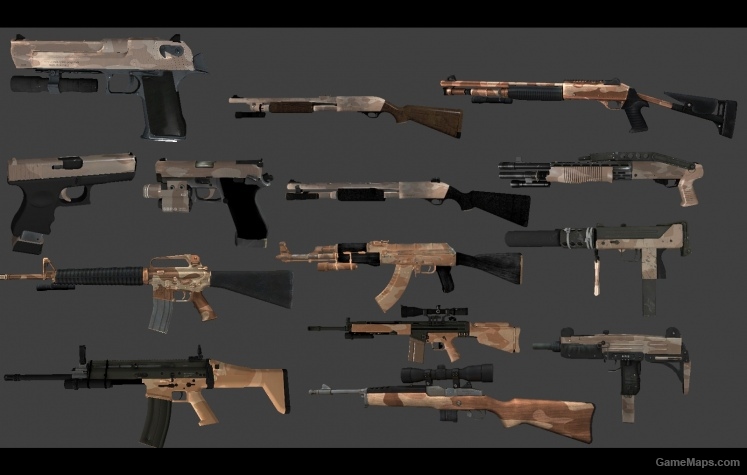 Desert camo skin pack
