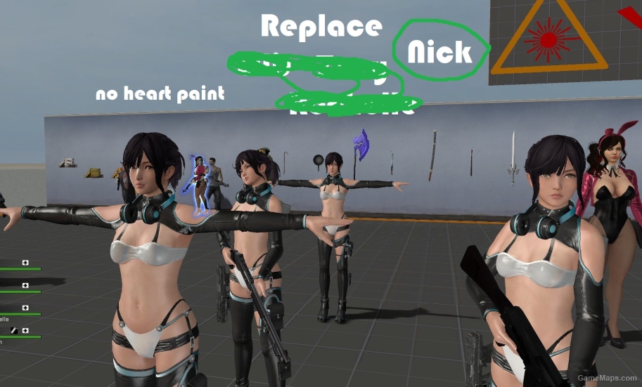 DOAXVV Nagisa Rubber Black version 2