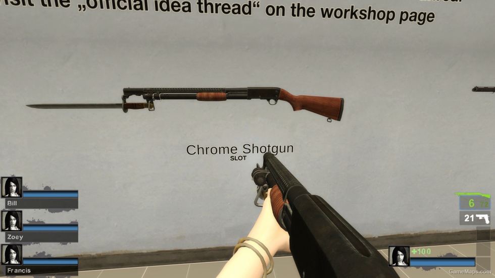 DOI Ithaca Model 37 Trench Gun with Bayonet (chrome shotguns) [request]