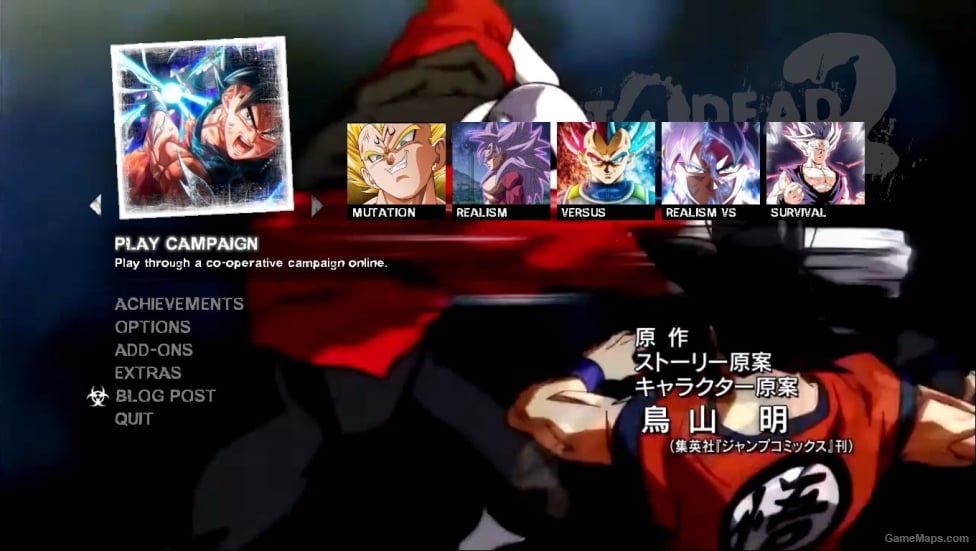 Dragon ball Super Background + Menu icons