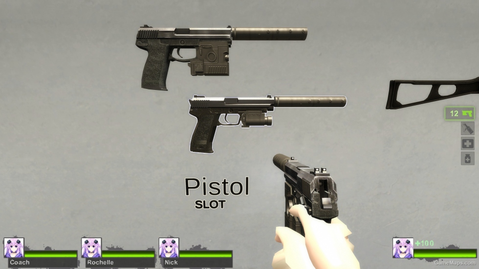 Dual HK Pistols (black) - Silenced