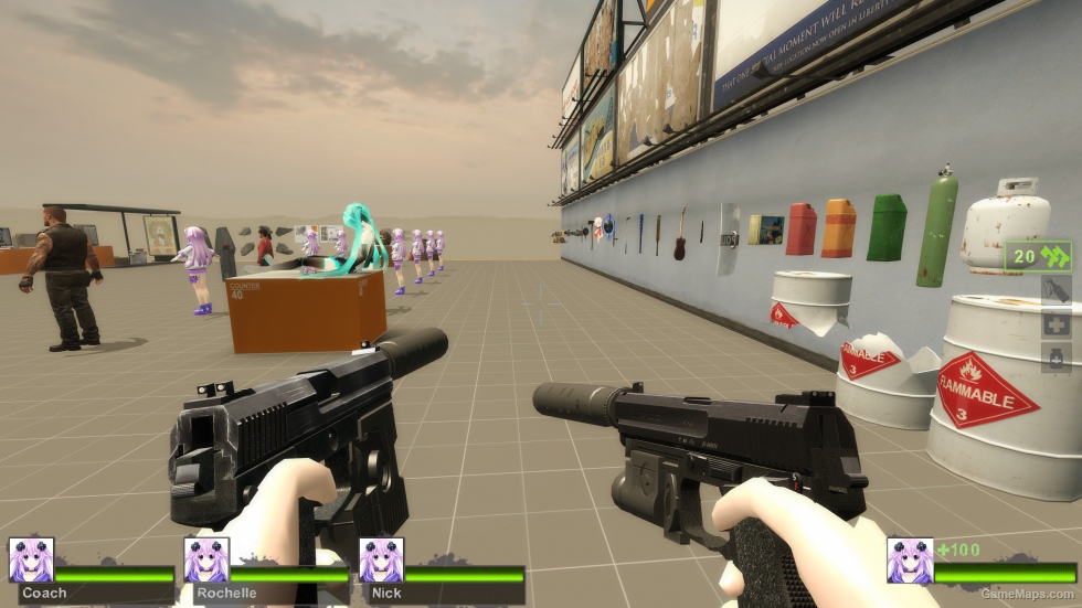 Dual HK Pistols (black) - Silenced