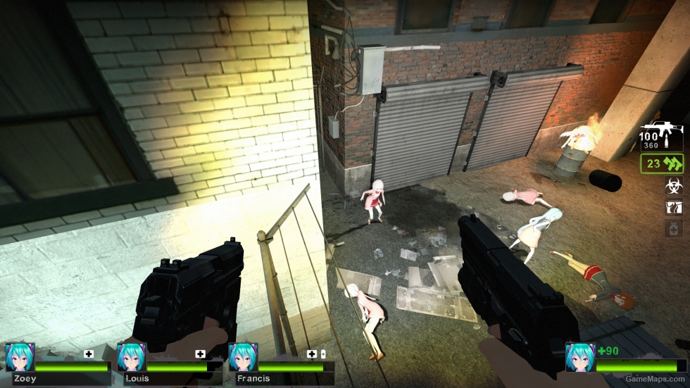 Dual HK Pistols (black) - Unsilenced (Dual pistols)