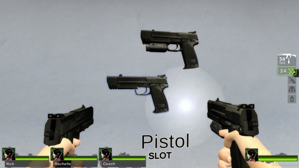 Dual HK USP 45 Match Pistols (Sparkwire) [Add Gun Sound Ver]