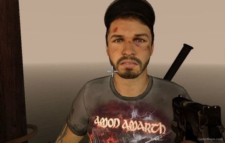 Ellis head brown eyes other beard an Harley Davidson cap