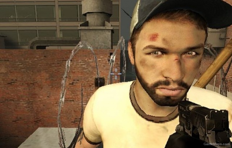 Ellis head with beard and Harley Davidson cap