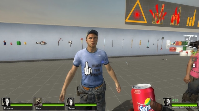 Ellis in **** The Police T-Shirt