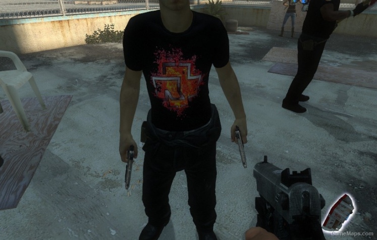 Ellis Rammstein shirts and hat