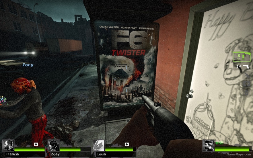 F6 Twister bus stop ad