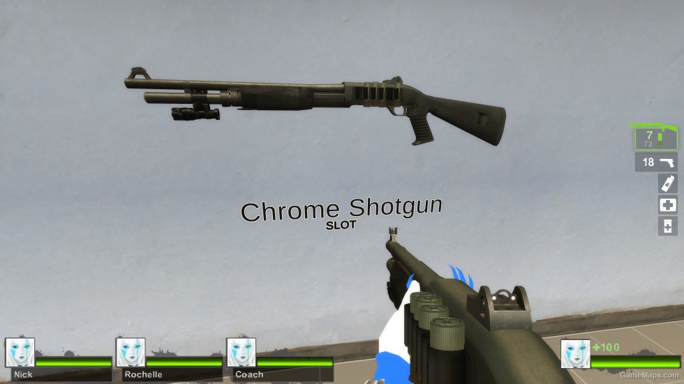 FA:S Benelli M3 Super 90 [RNG shell rack] chrome shotgun (reques)