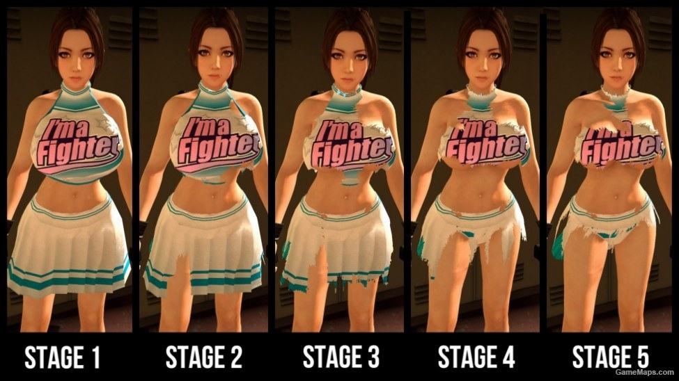 Faster degrading Mai Shiranui cheerleader DMG mod (Zoey)