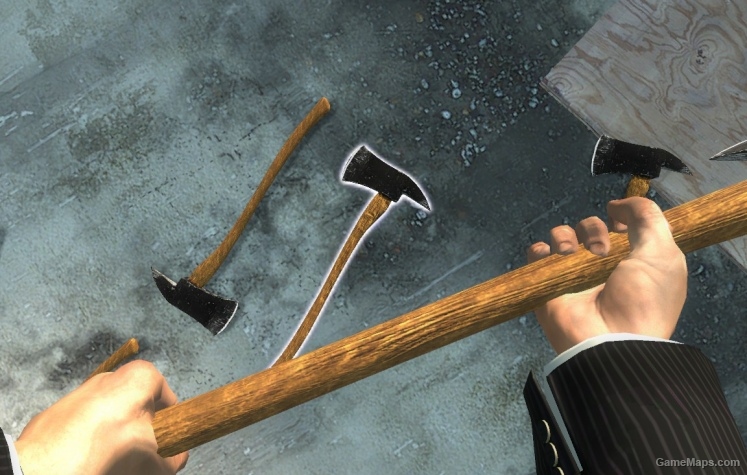 Fireaxe, Black with Wood Handle