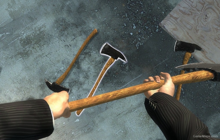 Fireaxe, Black with Wood Handle