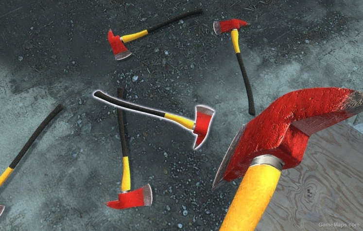 Fireaxe, Red/Yellow With Synthetic Handle
