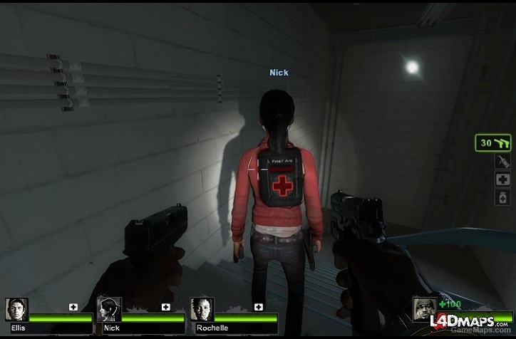 First aid kit with glowing cross