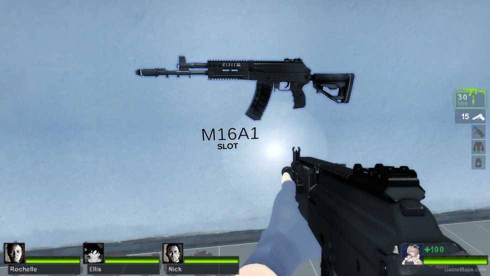 Fnuxray's AK-12 Re-texturing black (M16A2)