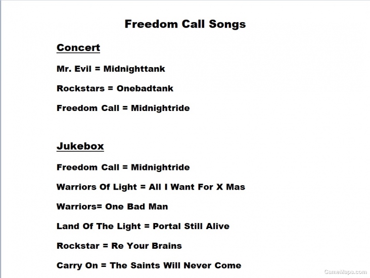 Freedom Call Concert and Jukebox