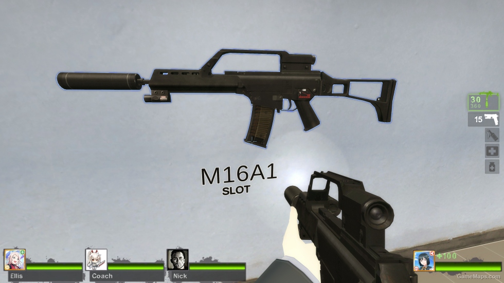 G36K Tactical w-Silencer (M16A2) [Sound fix Ver]