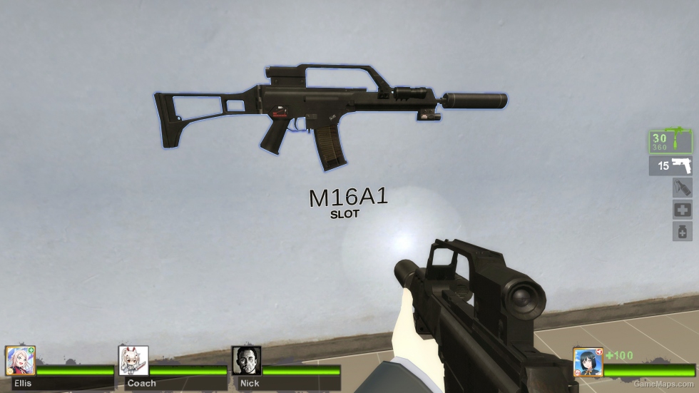 G36K Tactical w-Silencer (M16A2) [Sound fix Ver]