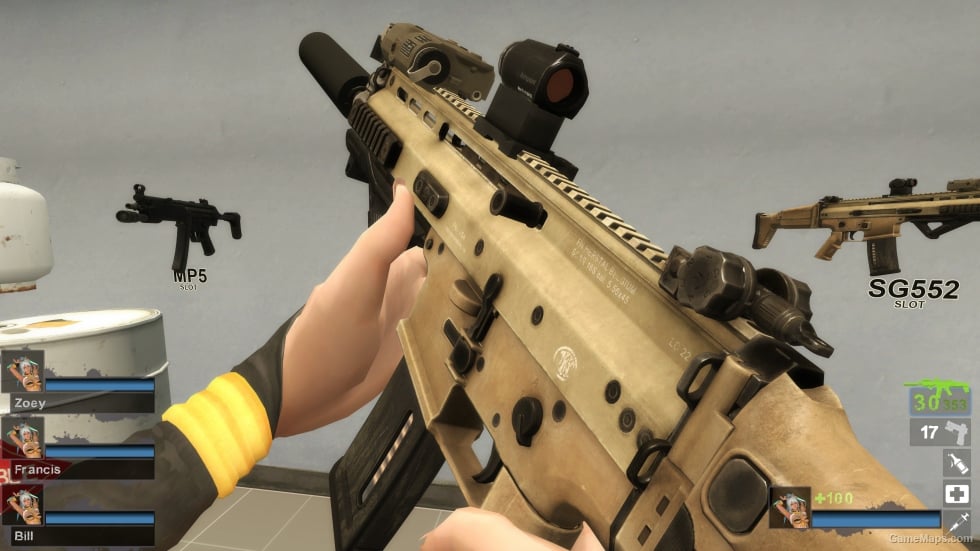 G.I. Joe Retaliation - Lady Jaye's Custom Scar-L CQC [SG552] (request)