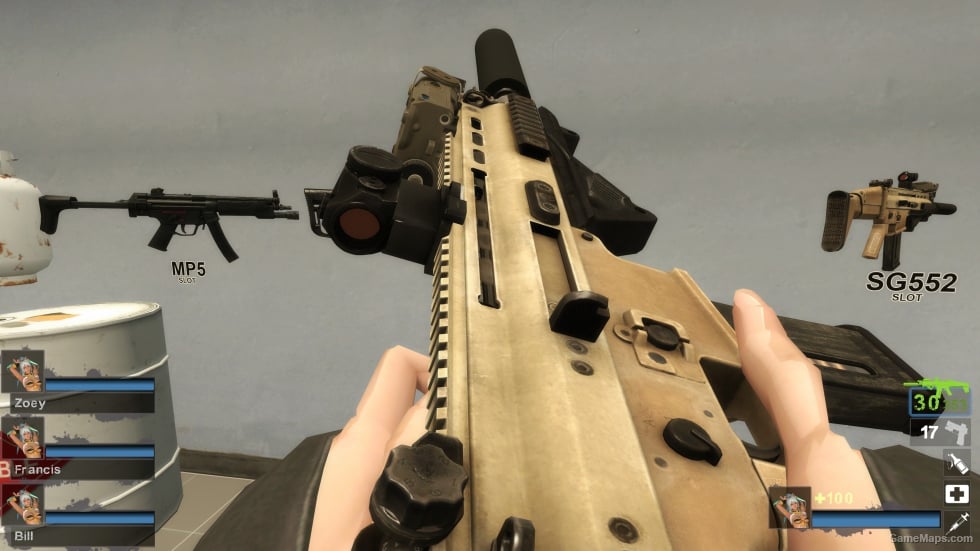 G.I. Joe Retaliation - Lady Jaye's Custom Scar-L CQC [SG552] (request)